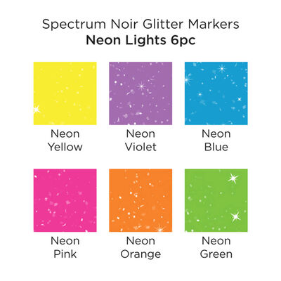 Spectrum Noir Glitter Markers: Neon Lights image number 3