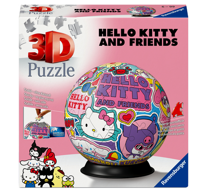 Hello Kitty 3D 73 Piece Puzzleball image number 1