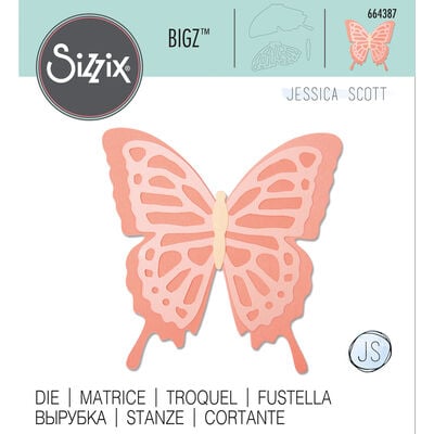 Layered Butterfly Sizzix Bigz Die Set image number 1