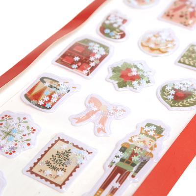 Nutcracker Shaker Sticker Snowglobes: Pack of 16 image number 2