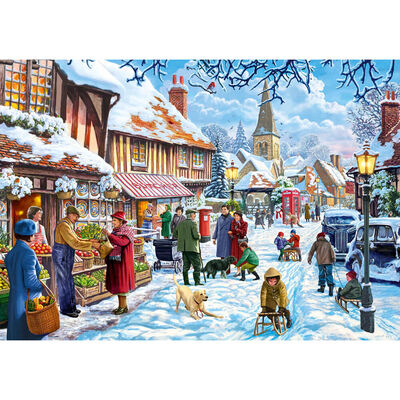 Christmas Market 1000 Piece Jigsaw Puzzle image number 2