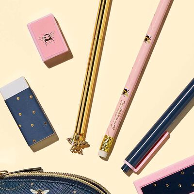 Bee Happy Gold Bee Topped Pen image number 2