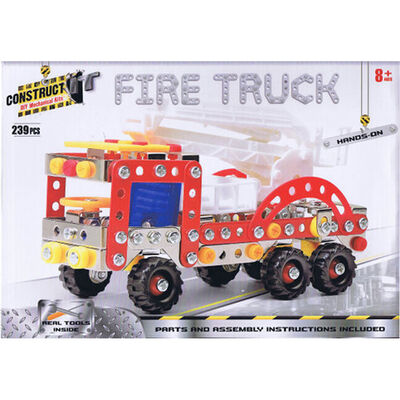 Metal Fire Truck Model Kit: 239 Pieces image number 2