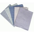 Pale Blue Fat Quarters: Pack of 5 image number 1