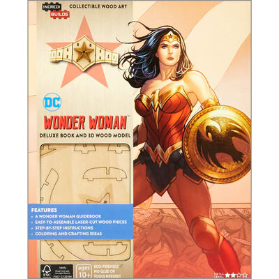 IncrediBuilds: Wonder Woman Deluxe Book and Model Set image number 1