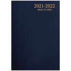A5 Blue 2021-2022 Week to View Diary image number 1