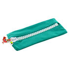 Green Canvas Oversized Zip Pencil Case image number 1