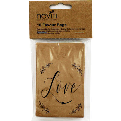 10 Kraft Mini Wedding Favour Bags image number 1