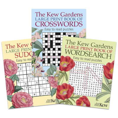Kew Gardens Large Print Puzzles: 3 Book Bundles image number 1