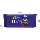 Cadbury Dairy Milk Chocolate Bar 110g - I Love You image number 3