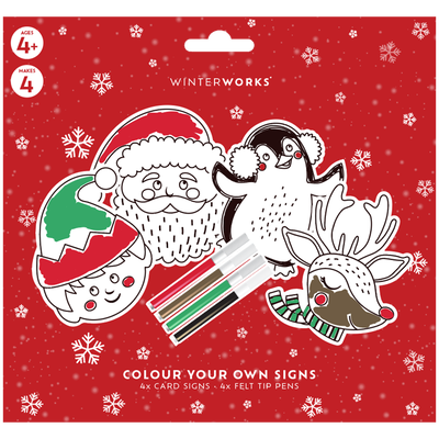 Colour Your Own Christmas Signs Kit Bundle image number 2