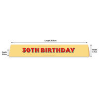 Toblerone Milk Chocolate 100g – Happy 30th