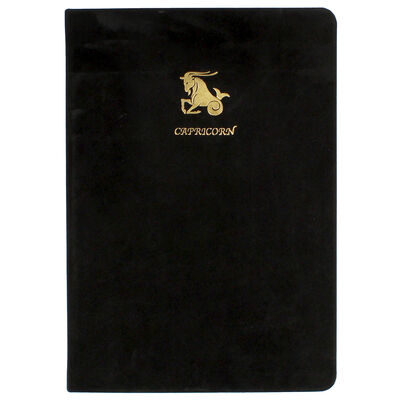 A5 Case Bound PU Zodiac Capricorn Lined Journal image number 1