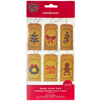 Make Your Own Festive Cross Stitch Gift Tags image number 1