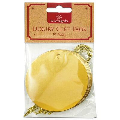 10 Luxury Circle Gift Tags: Assorted image number 5