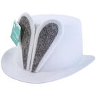 Easter Bunny Top Hat with Ears: White image number 1