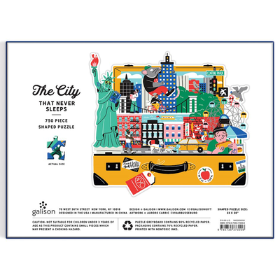 The City That Never Sleeps 750 Piece Shaped Jigsaw Puzzle image number 3
