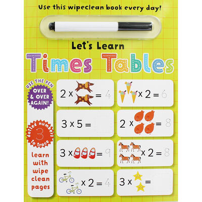 Let's Learn Times Tables: Wipe Clean Activity Book image number 1