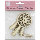Wooden Dream Catchers: Pack of 4 image number 1