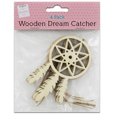 Wooden Dream Catchers: Pack of 4 image number 1
