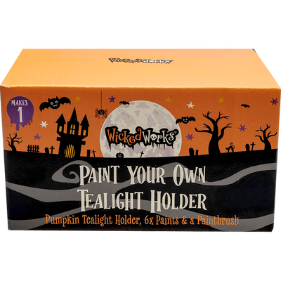 Paint Your Own Pumpkin Tealight Holder image number 1