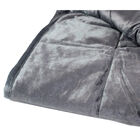 Grey Super-Soft Velvet Touch Weighted Blanket 150 x 200cm - 6.8kg image number 3