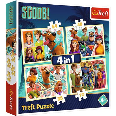Scooby Doo 4-in-1 Jigsaw Puzzle Set From 1.50 GBP | The Works