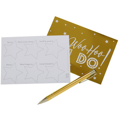 Gold Hen Do Party Advice Cards - 10 Pack image number 3