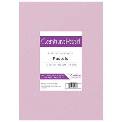 A4 Centura Pearl Pastels Card: 40 Sheets From 8.00 GBP | The Works