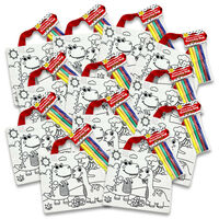 Colour Your Own Dex the Dinosaur Bag Bundle: Pack of 12
