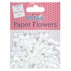 White Pearl Paper Flowers: Pack of 40 image number 1