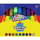 3D Coloured Glitter Glue - 9 Pack image number 2