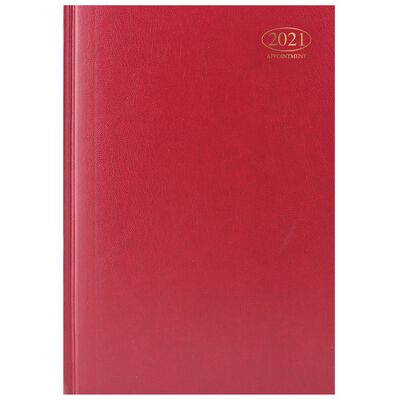 A4 Red Week To View Appointment Diary image number 1