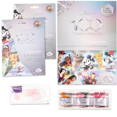 Lets check out the Disney 100 crystal art sticker album 