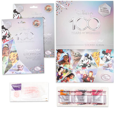 Disney 100 Crystal Art Sticker Album Starter Pack image number 3