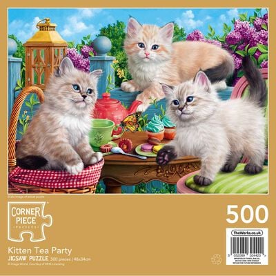 Kitten Tea Party 500 Piece Jigsaw Puzzle image number 3