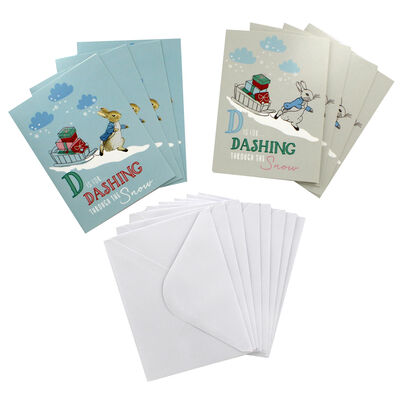 8 Christmas Cards in Tin - Peter Rabbit image number 2