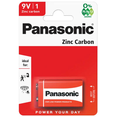 Panasonic Zinc 9V 6F22 Battery image number 1