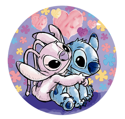 Ravensburger Stitch and Angel 500 Piece Circular Puzzle image number 2