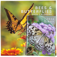 Bees and Butterflies 2026 Calendar & Diary Set