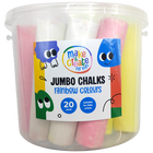 Jumbo Coloured Chalks: Pack of 20 image number 1