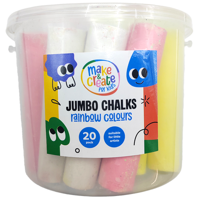 Jumbo Coloured Chalks: Pack of 20 image number 1