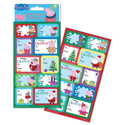 Peppa Pig Christmas Gift Labels: Pack of 20 image number 2
