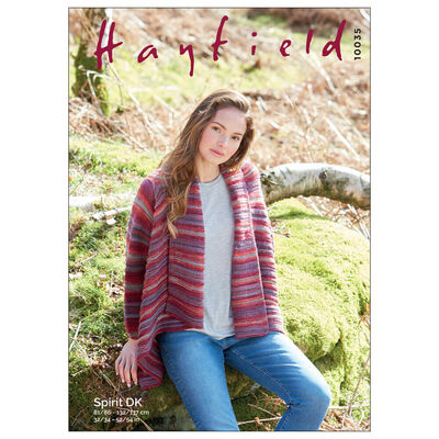 Hayfield Spirit DK: Long Sleeved Sweater Knitting Pattern 10035 image number 1