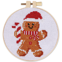 Gingerbread Man Cross Stitch Kit