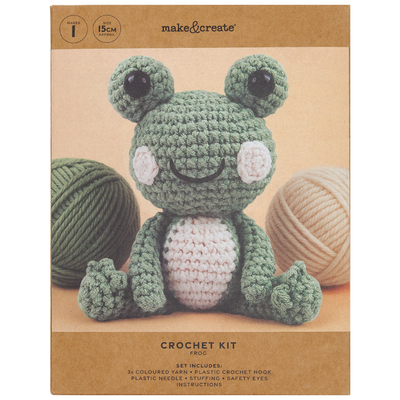 Make Your Own Frog Crochet Kit image number 1