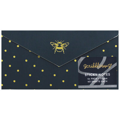 Bee Happy Envelope Sticky Notes Set image number 1