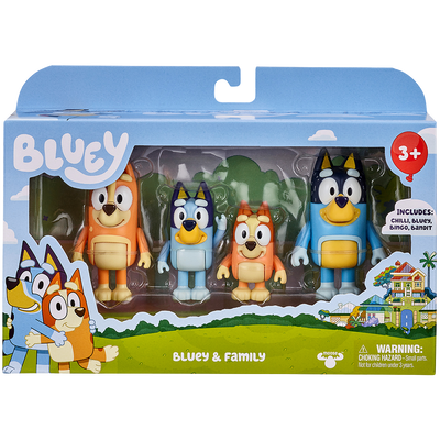 Bluey & Family Character Figures: Pack of 4 image number 1