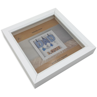 White Deep Box Frame: 16 x 16cm image number 1