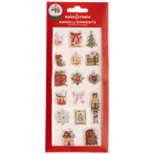 Nutcracker Shaker Sticker Snowglobes: Pack of 16 image number 1